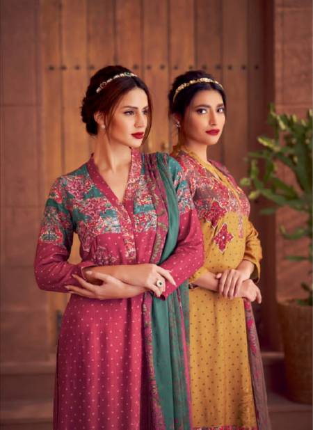 Humraahi By Sahiba Kurti Bottom With Dupatta Dress Material  Catalog